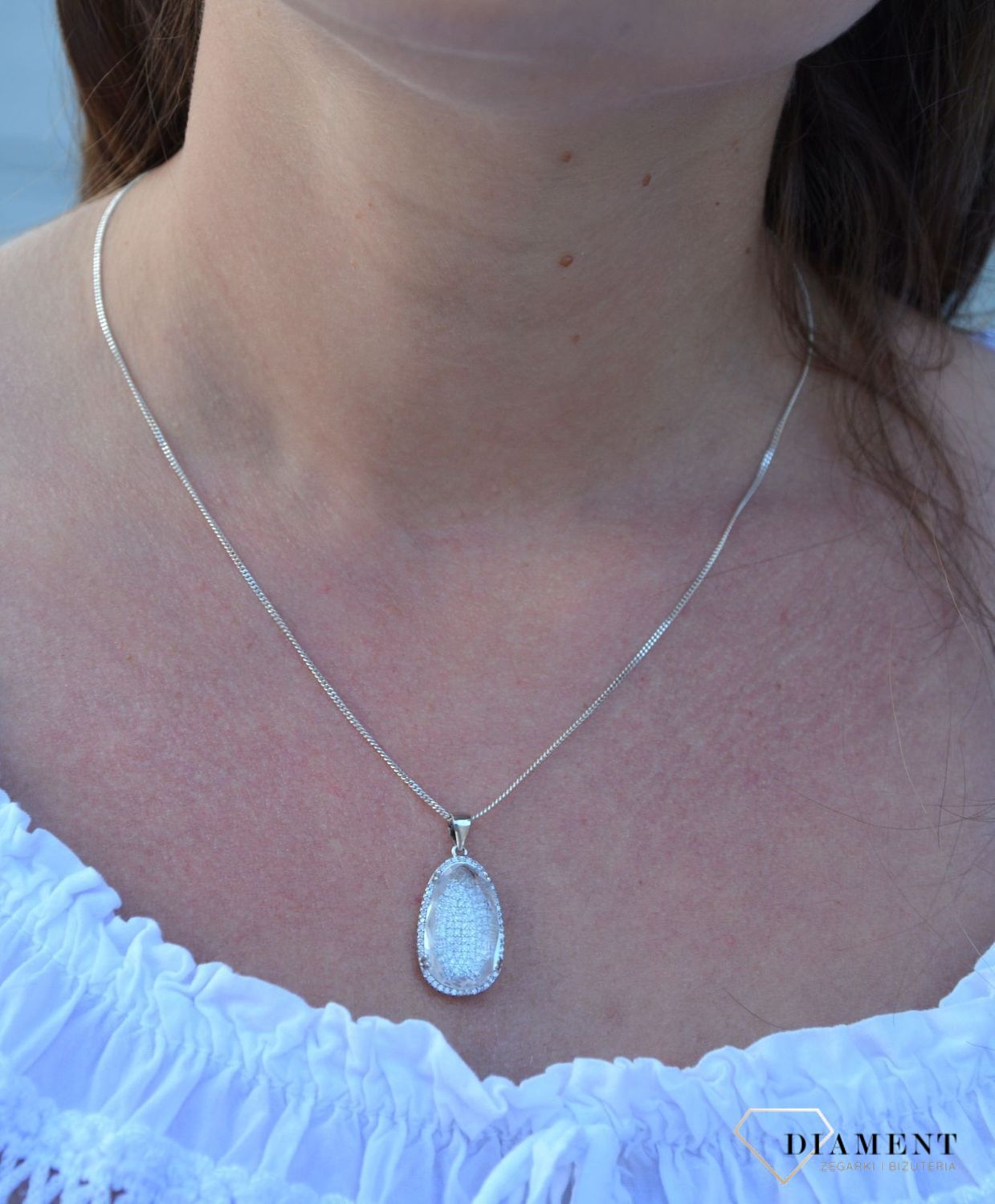 Srebrna zawieszka 925 duża cyrkonia DIA-ZAW-3090-925.jpg