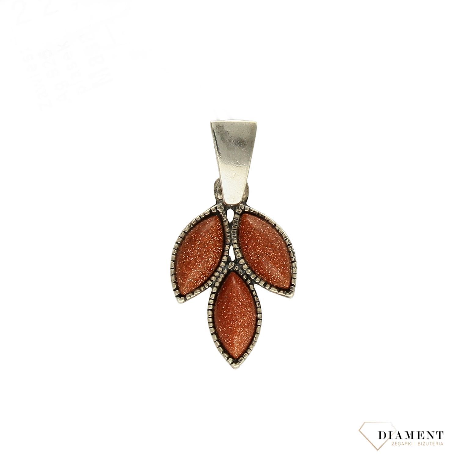 Srebrna zawieszka piasek pustyni DIA-ZAW-3103-925.jpg