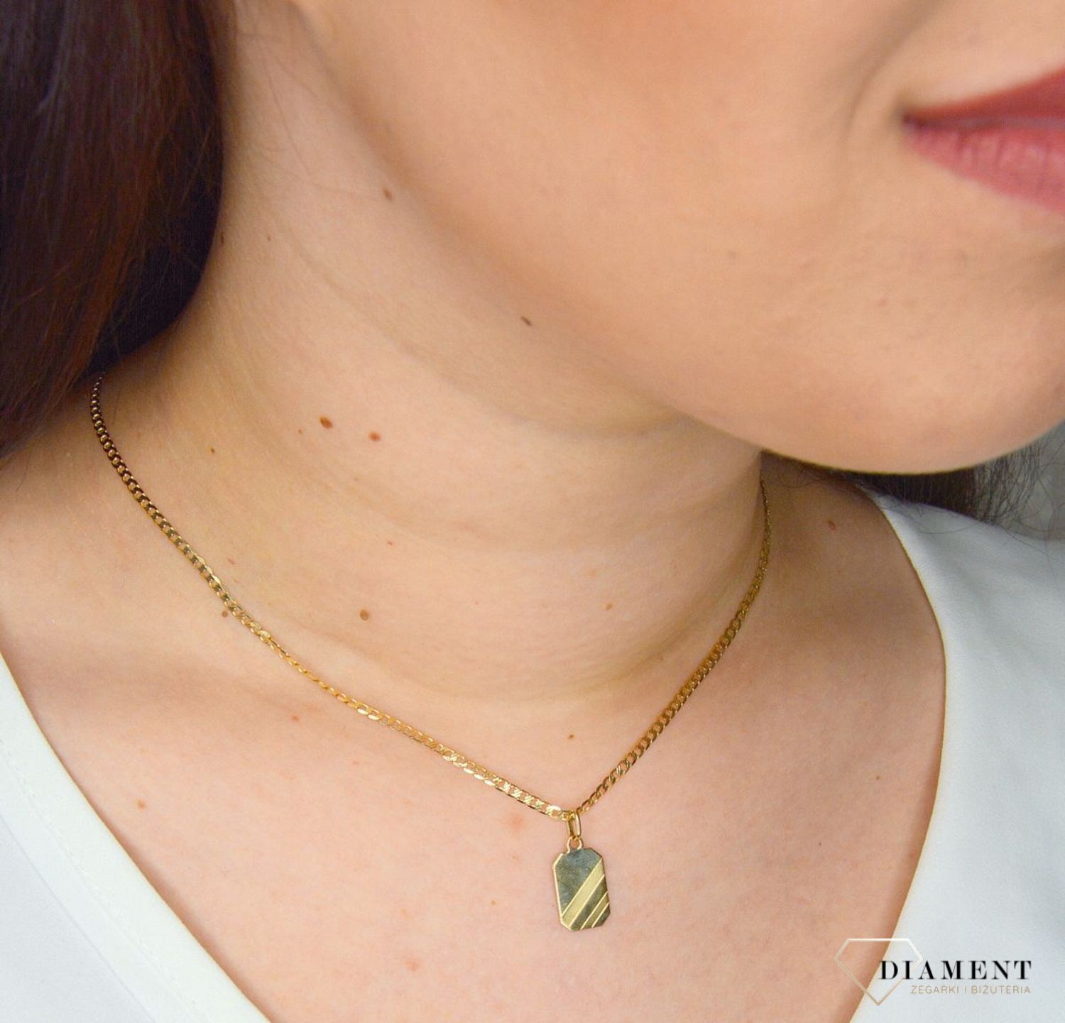 Złota zawieszka 585 blaszka DIA-ZAW-3113-585.jpg