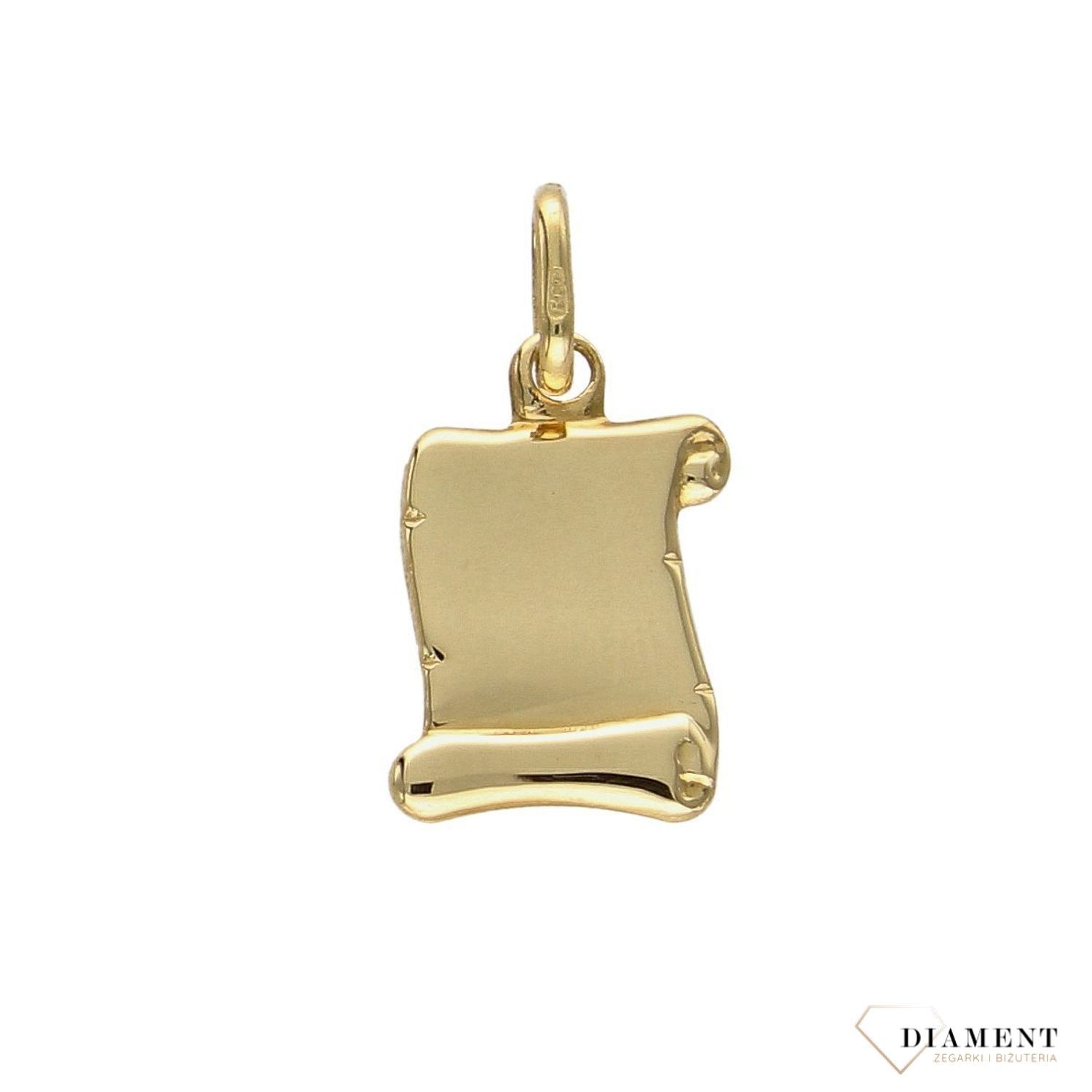 Złota zawieszka 585 blaszka do graweru DIA-ZAW-3114-585.jpg