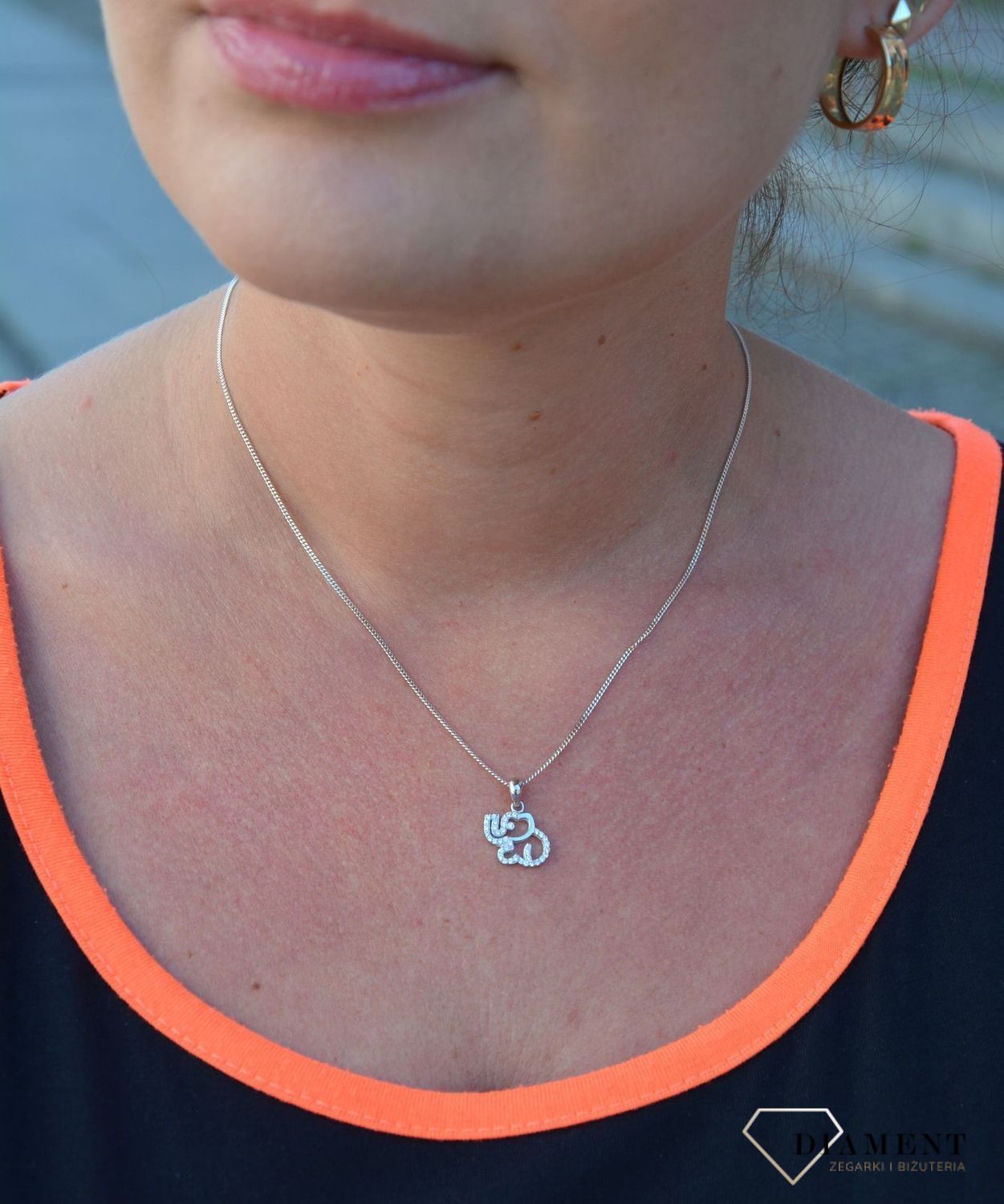 Srebrna zawieszka słoń z cyrkoniami DIA-ZAW-3179-925.jpg