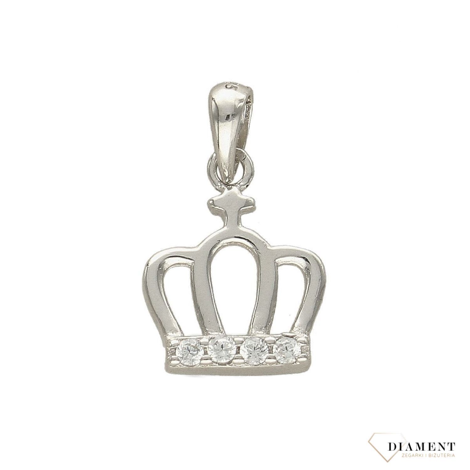 Zawieszka srebrna korona z cyrkoniami DIA-ZAW-3186-925.jpg