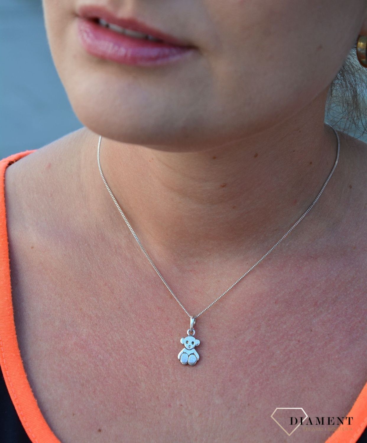 Srebrna zawieszka miś DIA-ZAW-3204-925.jpg