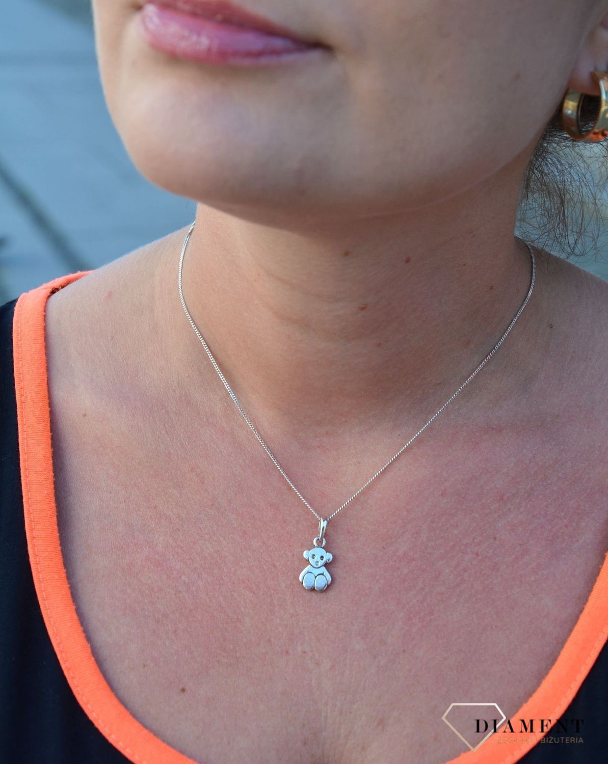 Srebrna zawieszka miś DIA-ZAW-3204-925.jpg