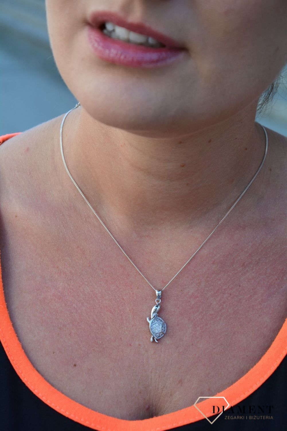 Srebrna zawieszka żółw z cyrkoniami DIA-ZAW-3206-925.jpg