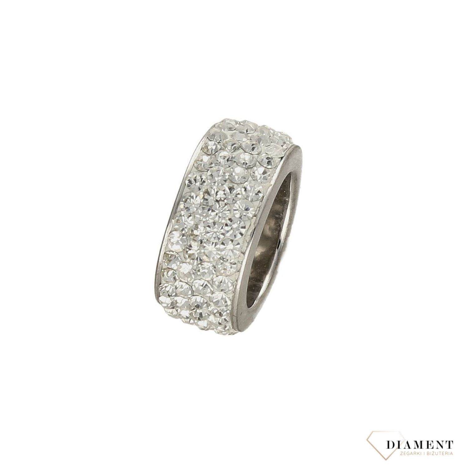 Srebrna zawieszka kółko ozdobione cyrkonią DIA-ZAW-3207-925.jpg