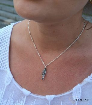 Zawieszka srebrna trąbka, tak skomponowany olśniewający wisiorek srebrny o wyjątkowym wzorze, w niezwykły sposób dopełni look (3).JPG