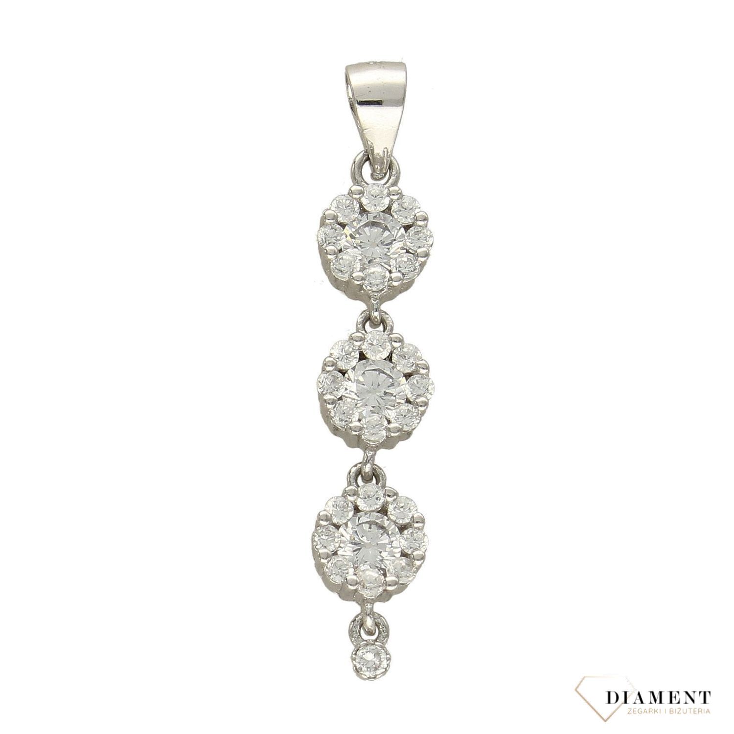 Zawieszka srebrna rząd cyrkonii DIA-ZAW-3213-925.jpg