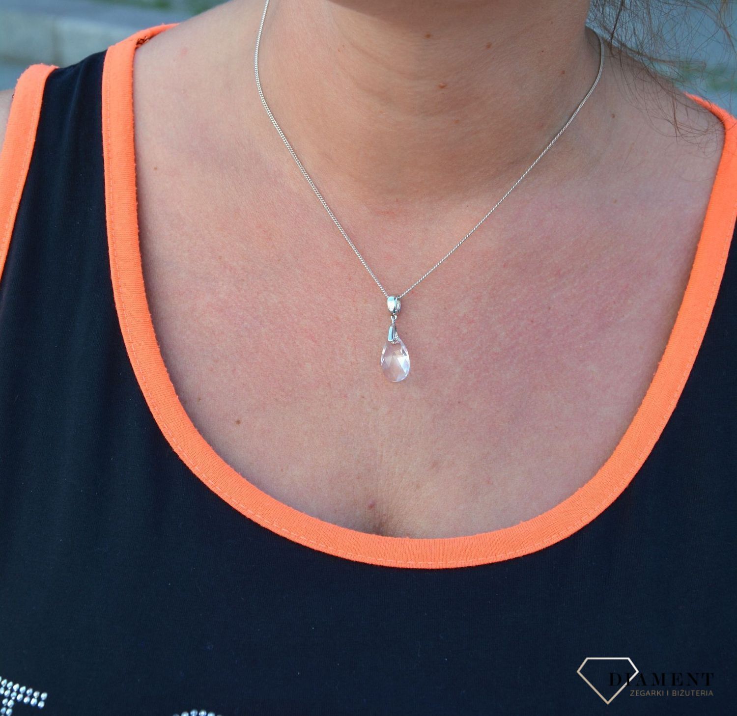 Srebrna zawieszka łezka Swarovski DIA-ZAW-3217-925.jpg