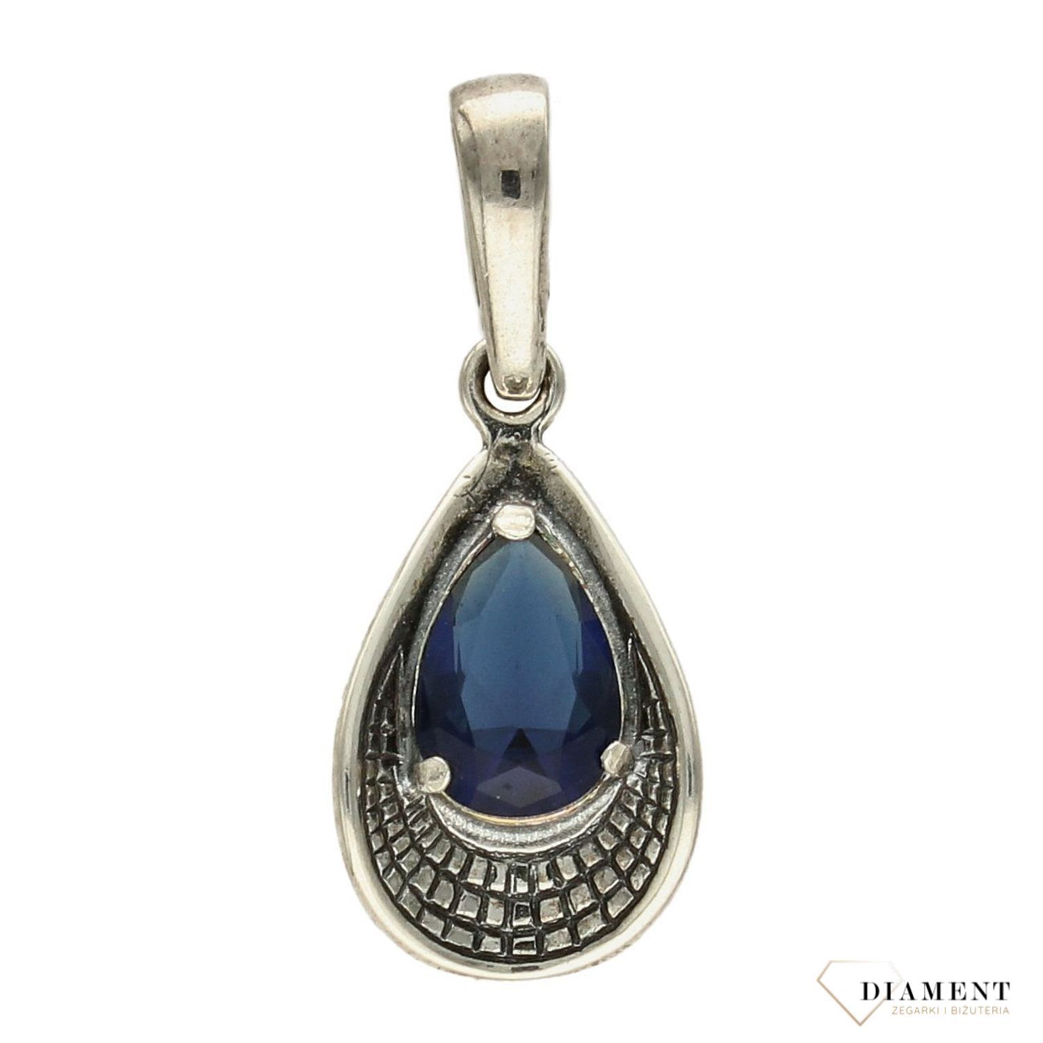 Zawieszka srebrna z niebieską cyrkonią DIA-ZAW-3226-925.jpg