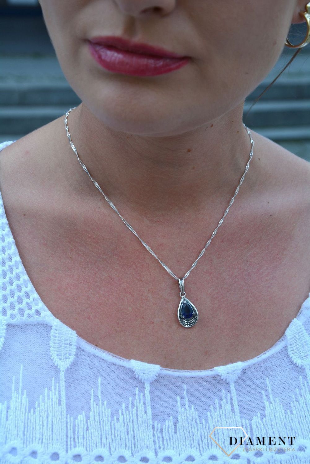 Zawieszka srebrna z niebieską cyrkonią DIA-ZAW-3226-925.jpg