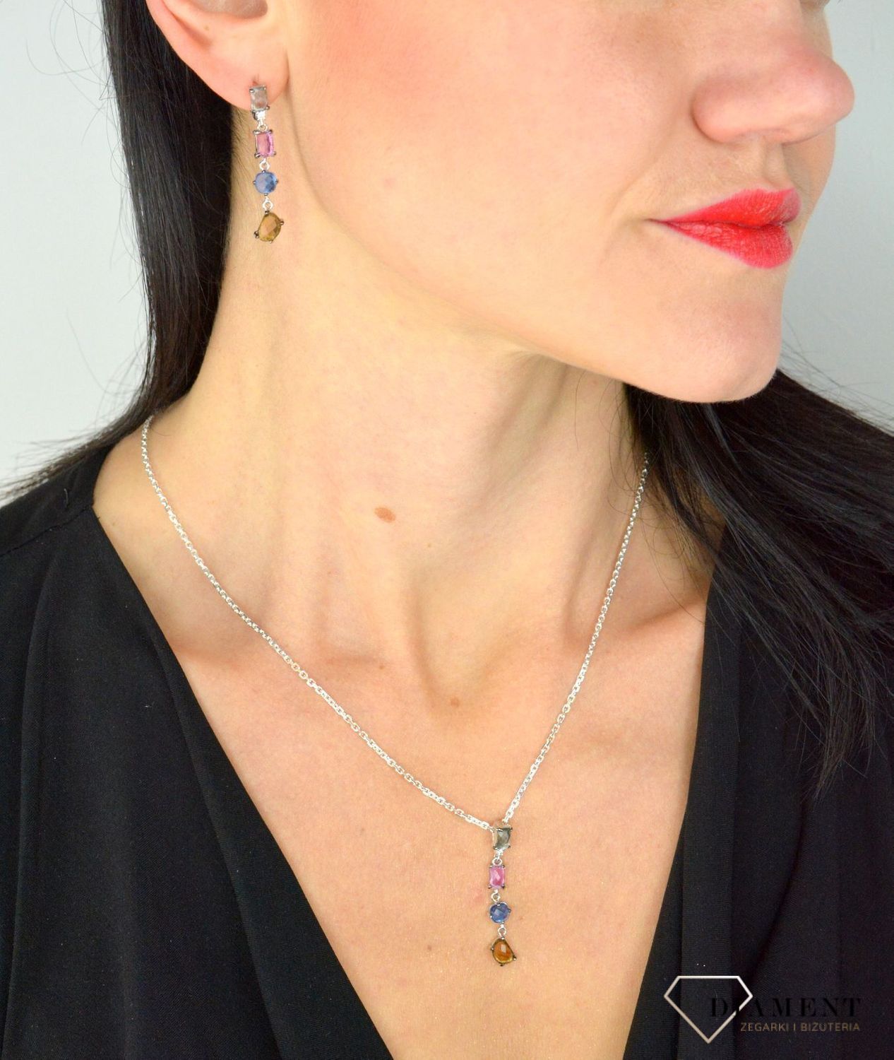 Srebrna zawieszka kolorowe cyrkonie DIA-ZAW-3258-925.jpg