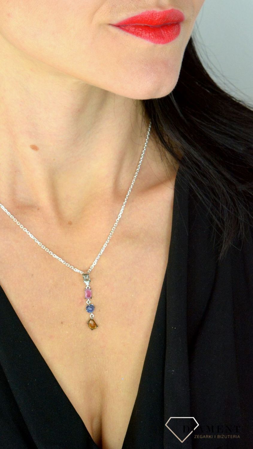 Srebrna zawieszka kolorowe cyrkonie DIA-ZAW-3258-925.jpg