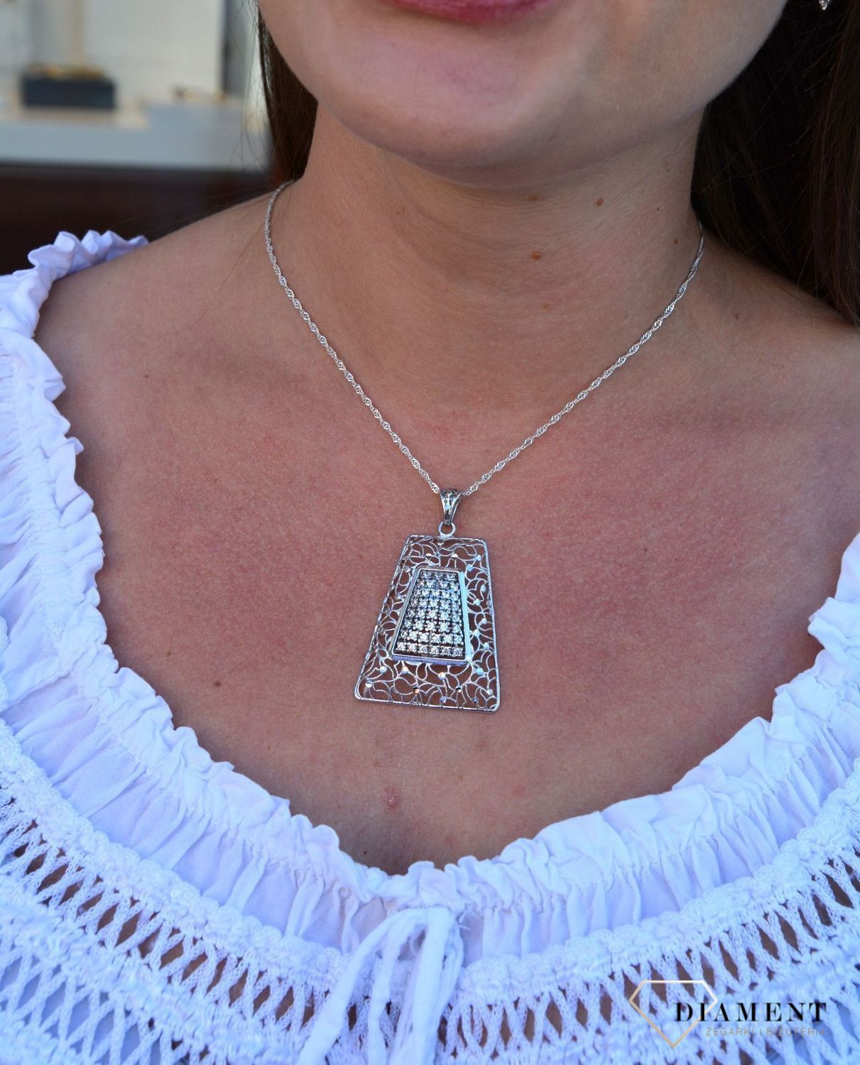 Srebrna duża zawieszka z ozdobnym wzorem DIA-ZAW-3262-925.jpg