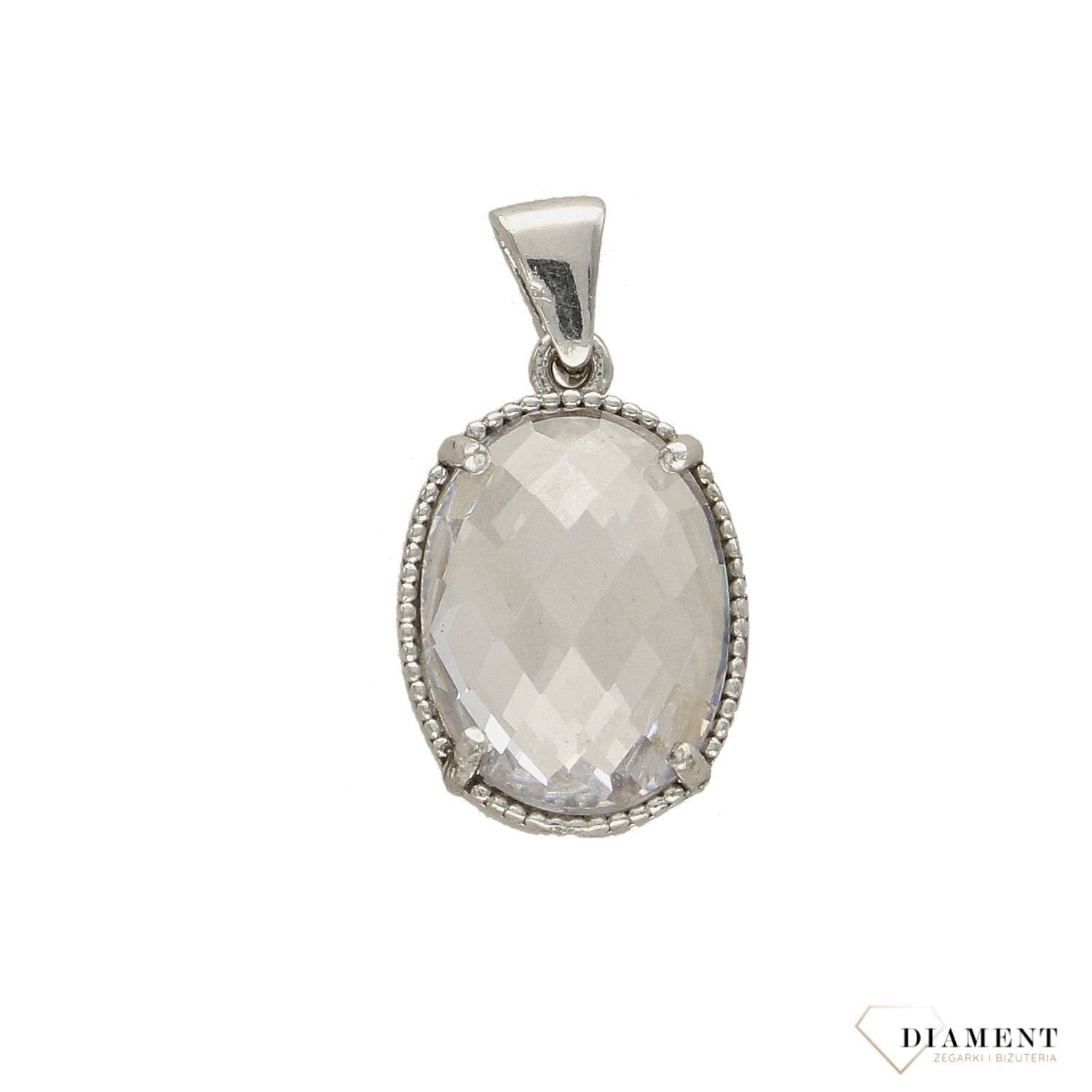Srebrna zawieszka duża cyrkonia DIA-ZAW-3264-925.jpg