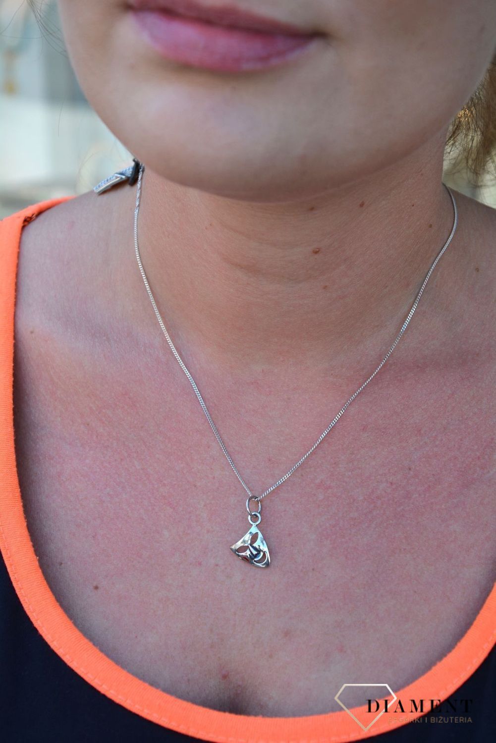 Srebrna zawieszka teatralna maska DIA-ZAW-3334-925.jpg