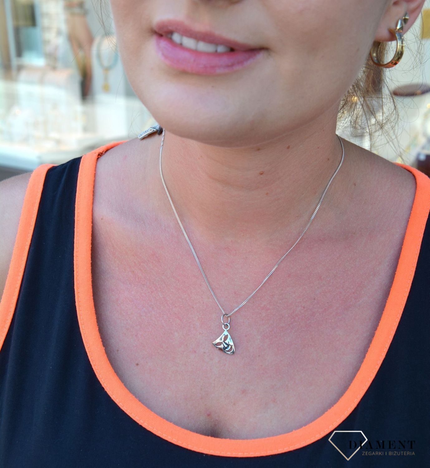 Srebrna zawieszka teatralna maska DIA-ZAW-3334-925.jpg