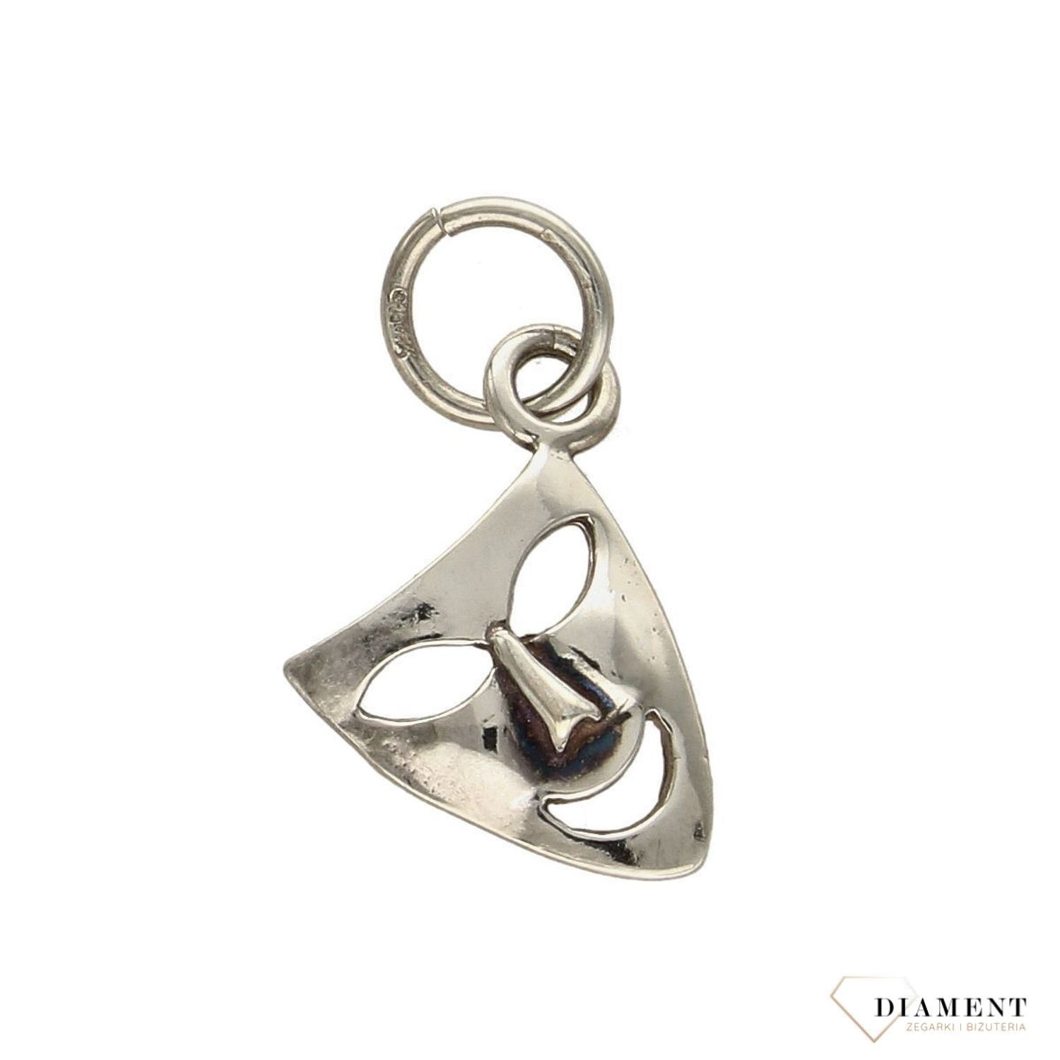 Srebrna zawieszka teatralna maska DIA-ZAW-3334-925.jpg