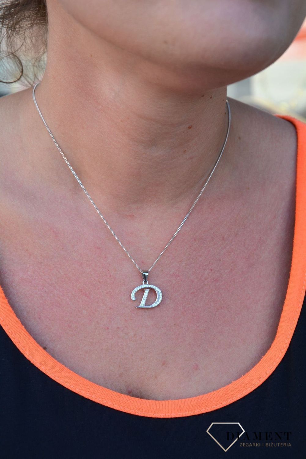 Srebrna zawieszka Literka D z cyrkoniami DIA-ZAW-3530D-925.jpg