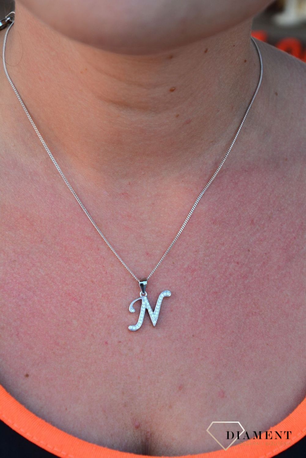 Srebrna zawieszka Literka N z cyrkoniami DIA-ZAW-3530N-925.jpg