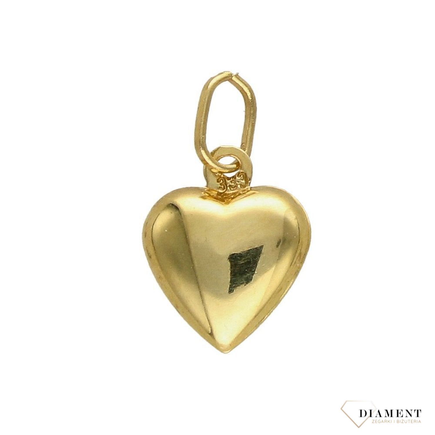 Złota zawieszka 333 medalik serce z Matka Boska Częstochowska DIA-ZAW-3663-333 (1).jpg