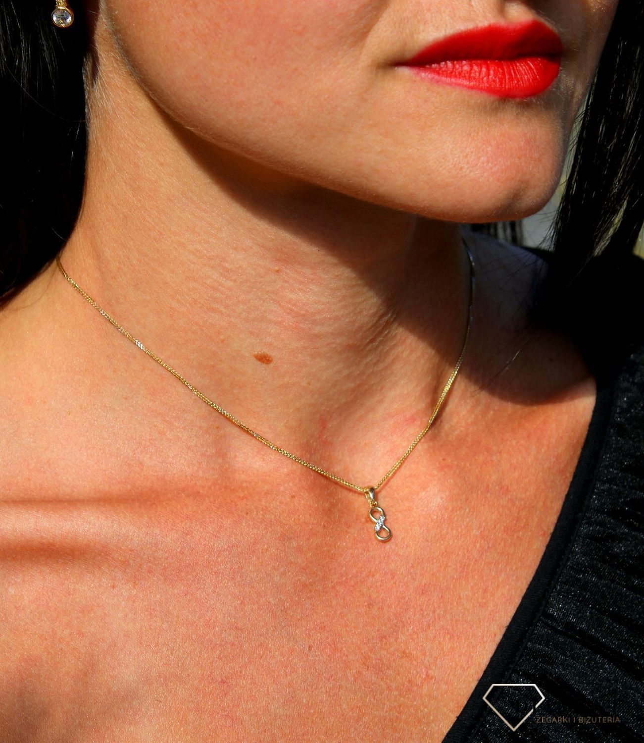 Złota zawieszka 585 nieskończoności z cyrkoniami DIA-ZAW-3673-585.jpg