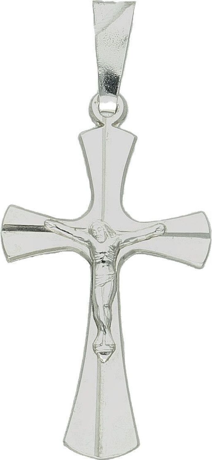 Srebrna zawieszka krzyż z wizerunkiem Jezusa DIA-ZAW-3693-925.jpg