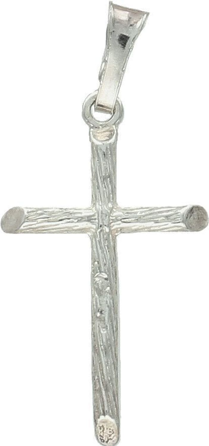 Srebrna zawieszka 925 krzyż DIA-ZAW-3699-925. Zawieszka krzyżyk to uniwersalny dodatek. Biżuteria sakralna to wspaniała pamiątka i idealny prezent na takie okazje jak chrzest, bierzmowanie czy komunia..jpg