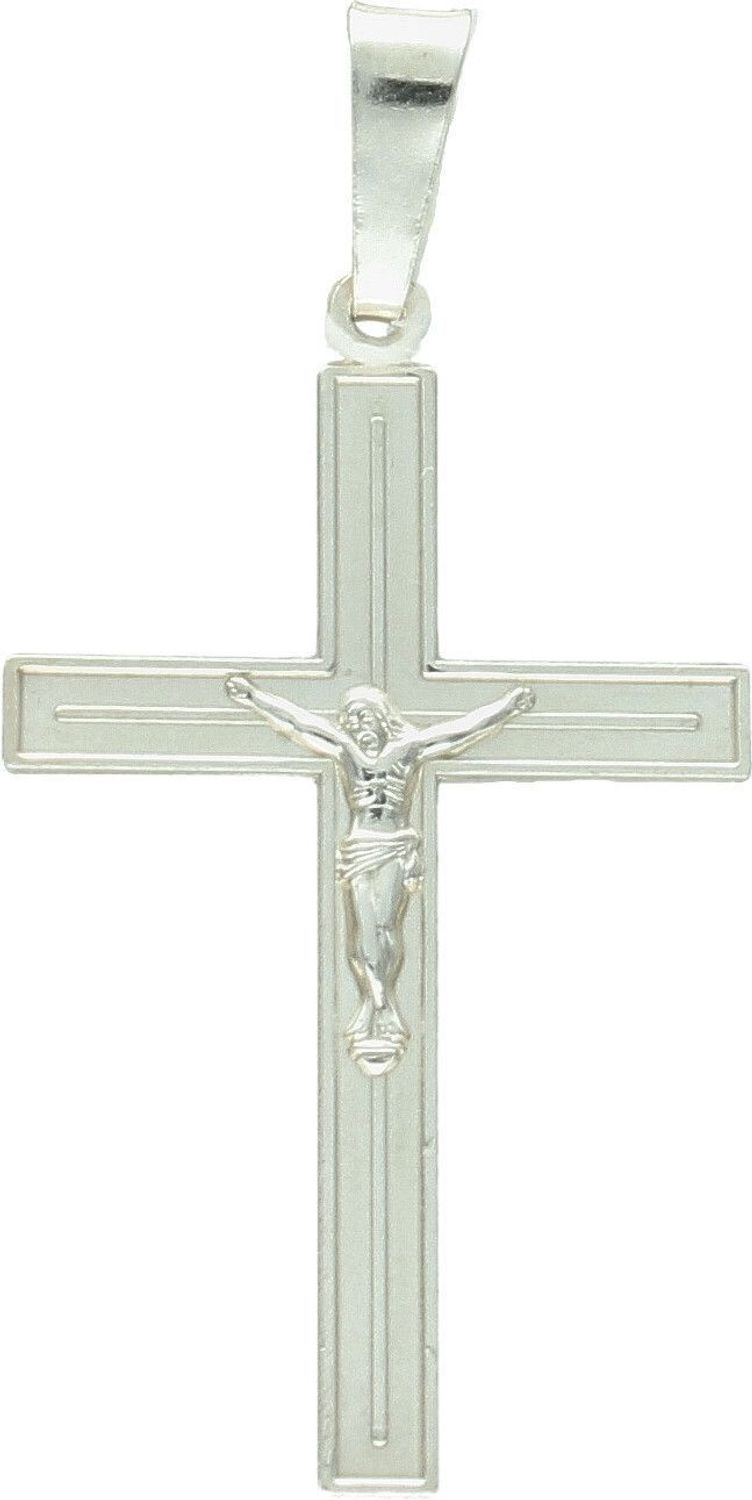 Srebrna zawieszka krzyż z wizerunkiem Jezusa DIA-ZAW-3704-925.jpg