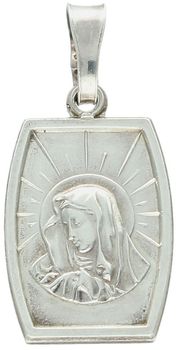 Zawieszka medalik srebrny próba 925, Matka Boska DIA-ZAW-3730-925 Elegancka zawieszka medalik z wizerunkiem Matki Boskiej to doskonała propozycja dla osób szukających subtelnej biżuterii 1.jpg