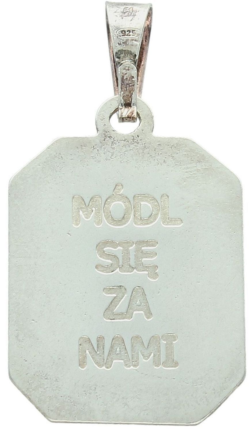 Zawieszka srebrna próba 925, Święty Florian DIA-ZAW-3834-925 Srebrna zawieszka z wizerunkiem Świętego Floriana to wyjątkowy symbol ochrony, szczególnie ceniony przez strażaków 1.jpg