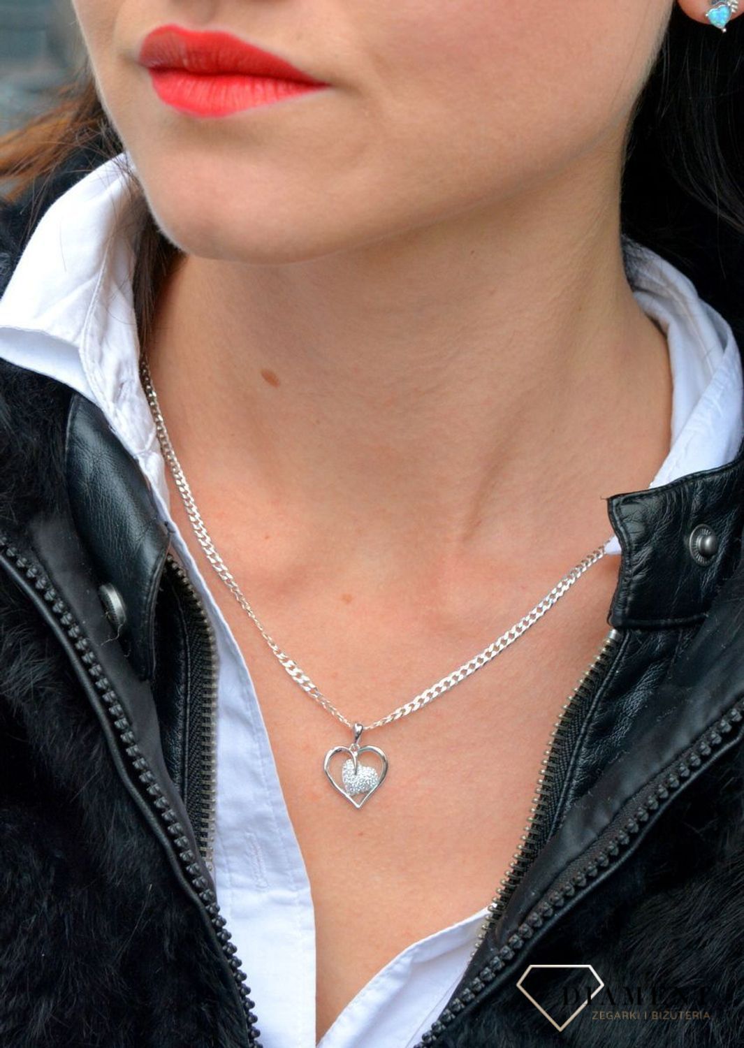 Srebrna zawieszka w kształcie serca z cyrkoniami DIA-ZAW-3835-925.jpg