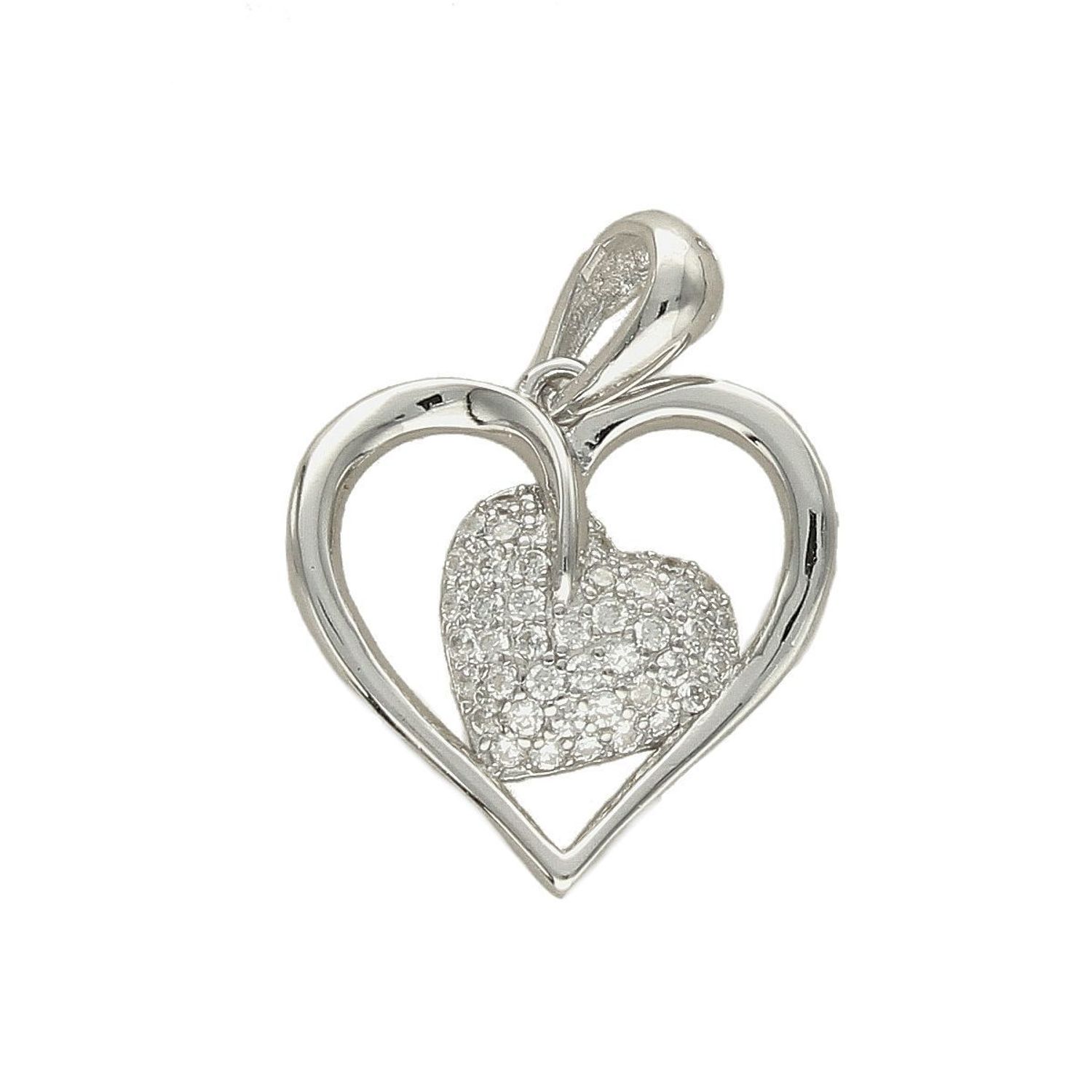 Srebrna zawieszka w kształcie serca z cyrkoniami DIA-ZAW-3835-925.jpg