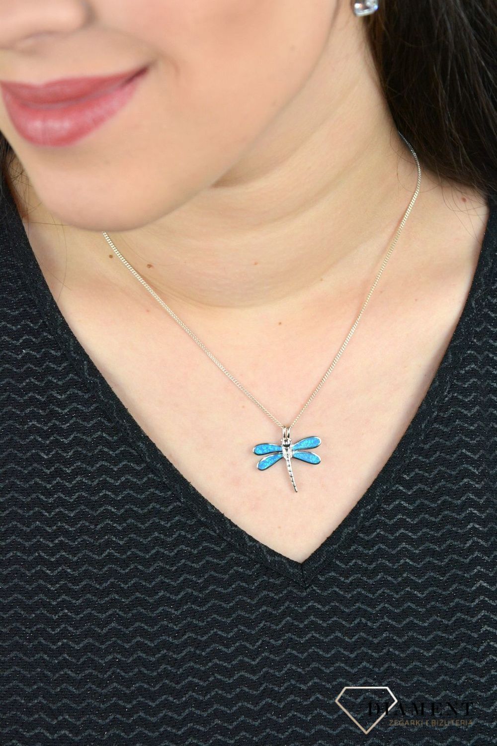 Srebrna zawieszka Ważka z opalem DIA-ZAW-3950-925.jpg