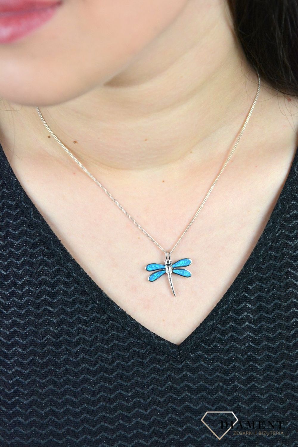 Srebrna zawieszka Ważka z opalem DIA-ZAW-3950-925.jpg