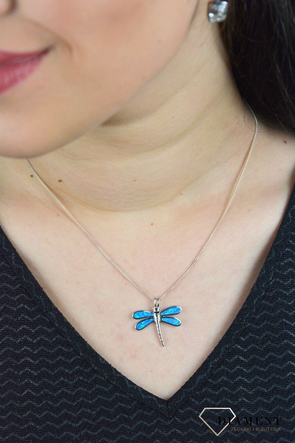 Srebrna zawieszka Ważka z opalem DIA-ZAW-3950-925.jpg