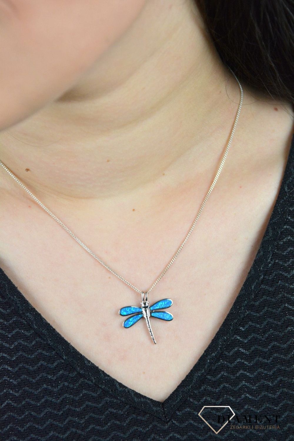 Srebrna zawieszka Ważka z opalem DIA-ZAW-3950-925.jpg