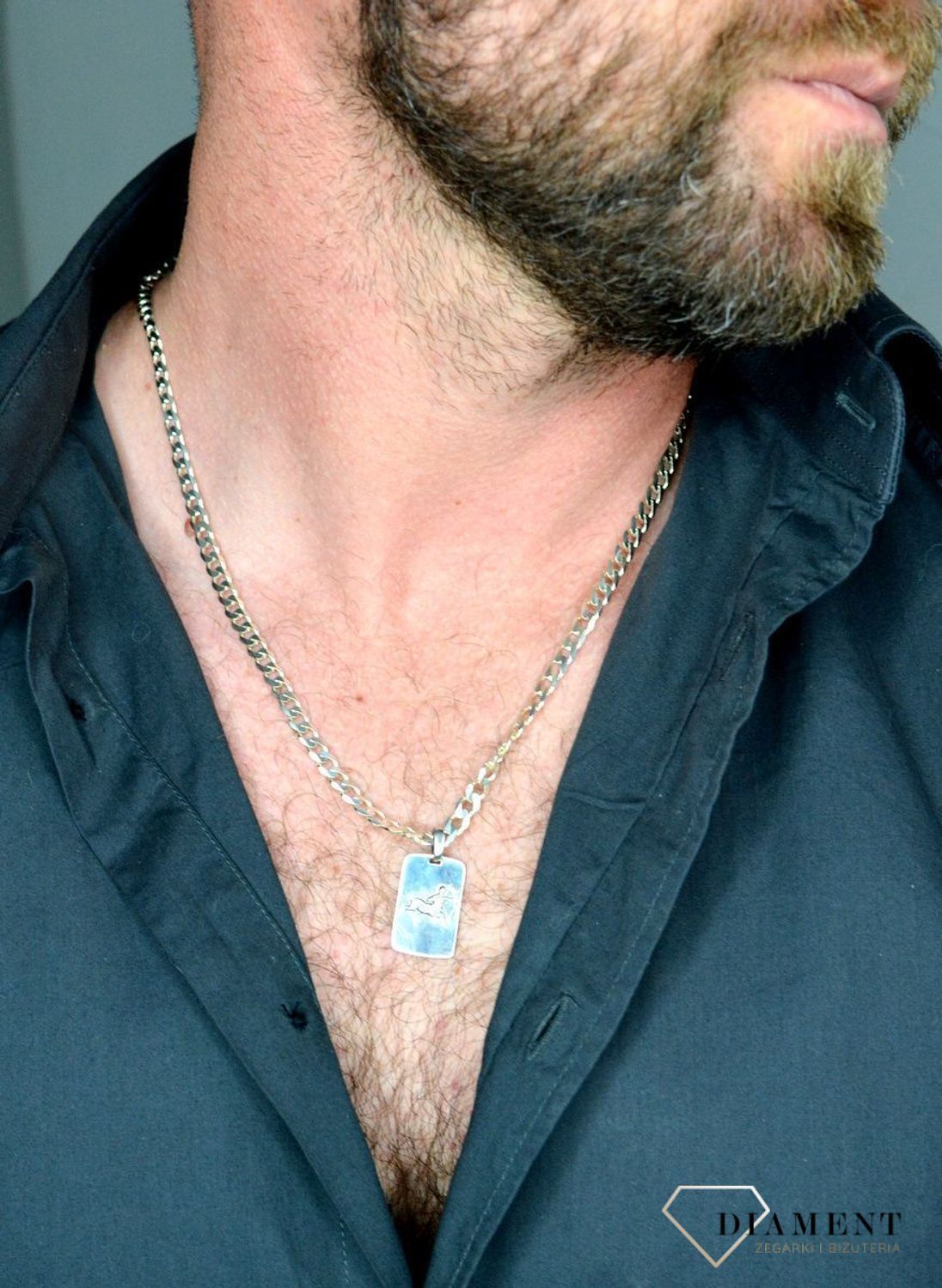 Zawieszka srebrna znak zodiaku prosta blaszka Strzelec DIA-ZAW-3983-925.jpg