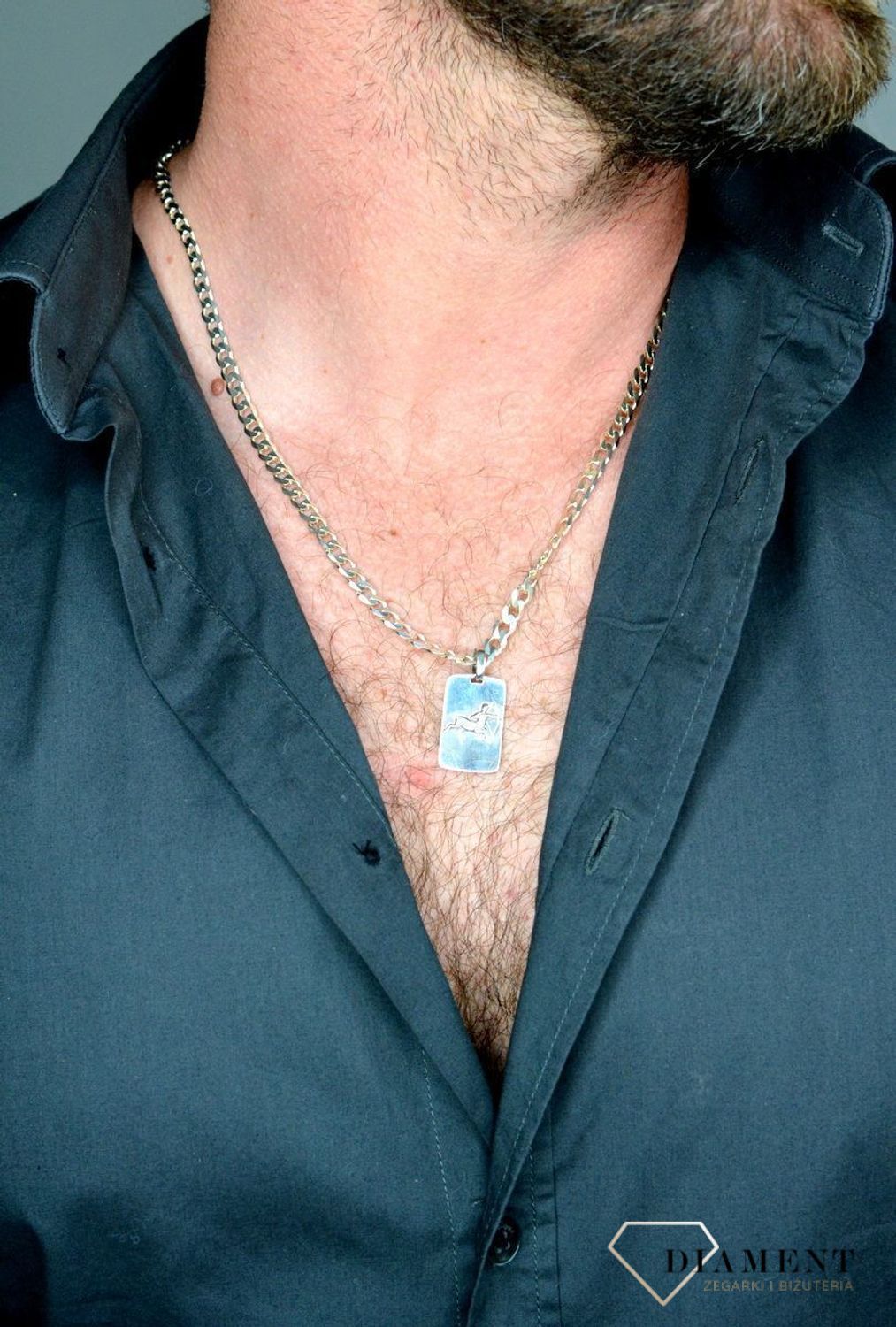 Zawieszka srebrna znak zodiaku prosta blaszka Strzelec DIA-ZAW-3983-925.jpg