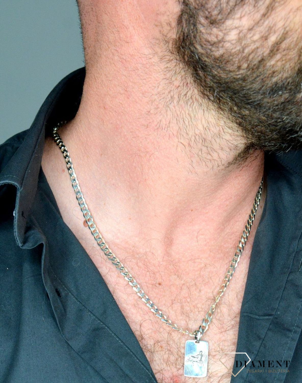 Zawieszka srebrna znak zodiaku prosta blaszka Strzelec DIA-ZAW-3983-925.jpg