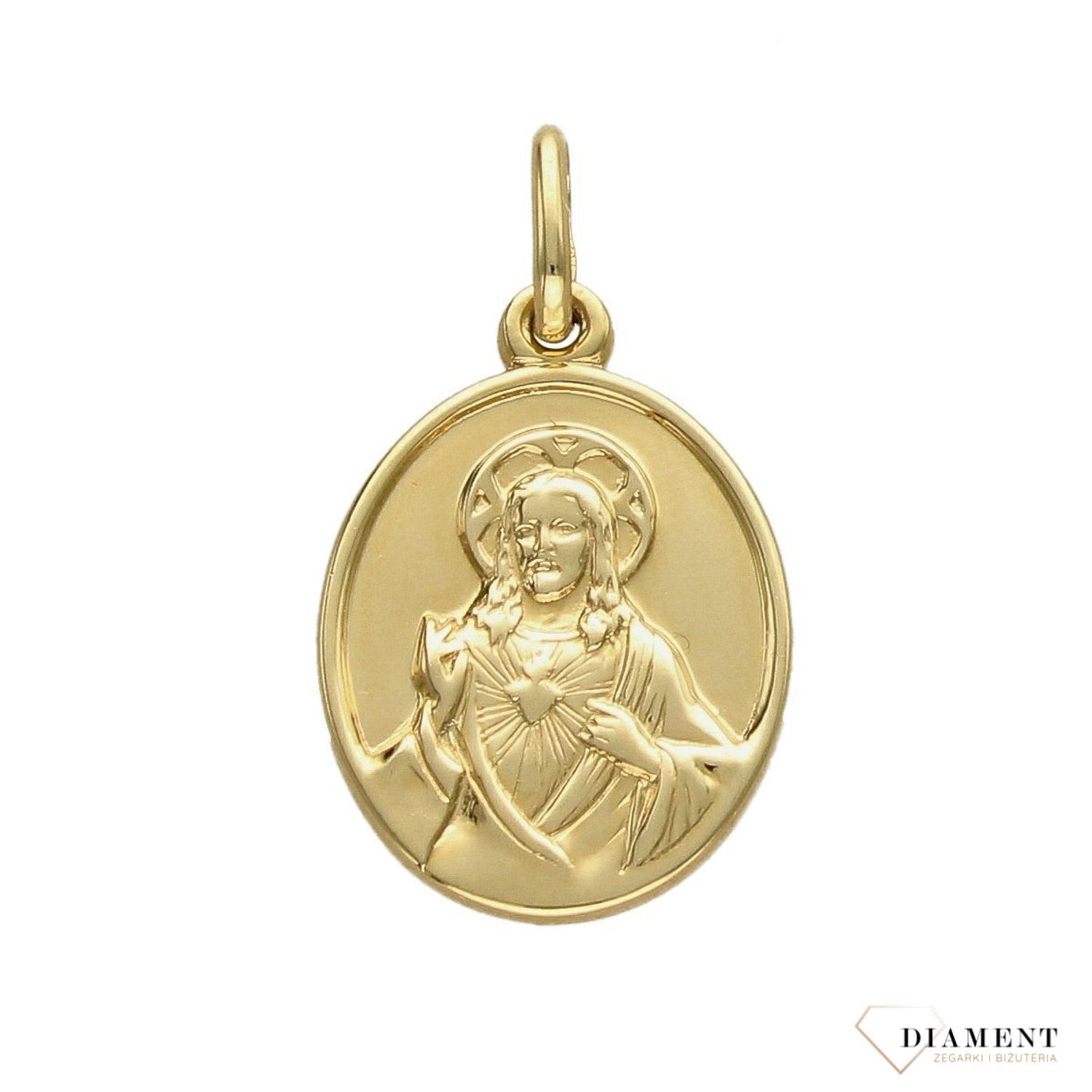 Złota zawieszka medalik dwustronny skaplerz DIA-ZAW-4199-585 (1).jpg