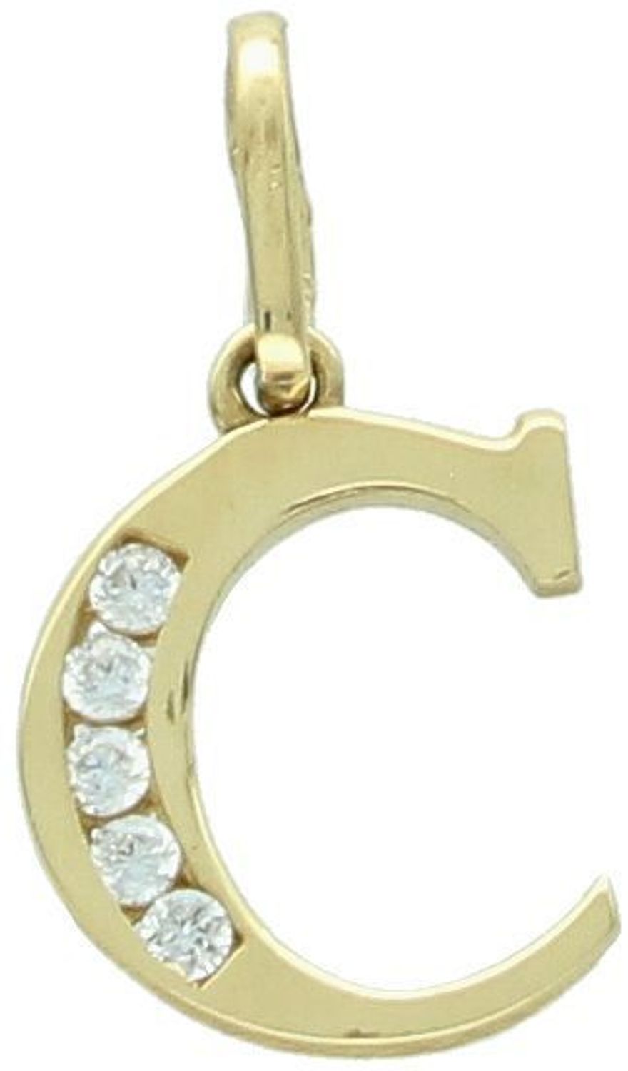 Zawieszka złota literka C, litera C próba 585 DIA-ZAW-4234C-585. Złota zawieszka z literką na prezent. Zawieszka serce dla kobiety. Personalizowana zawieszka. Zawieszka z literą.1.jpg