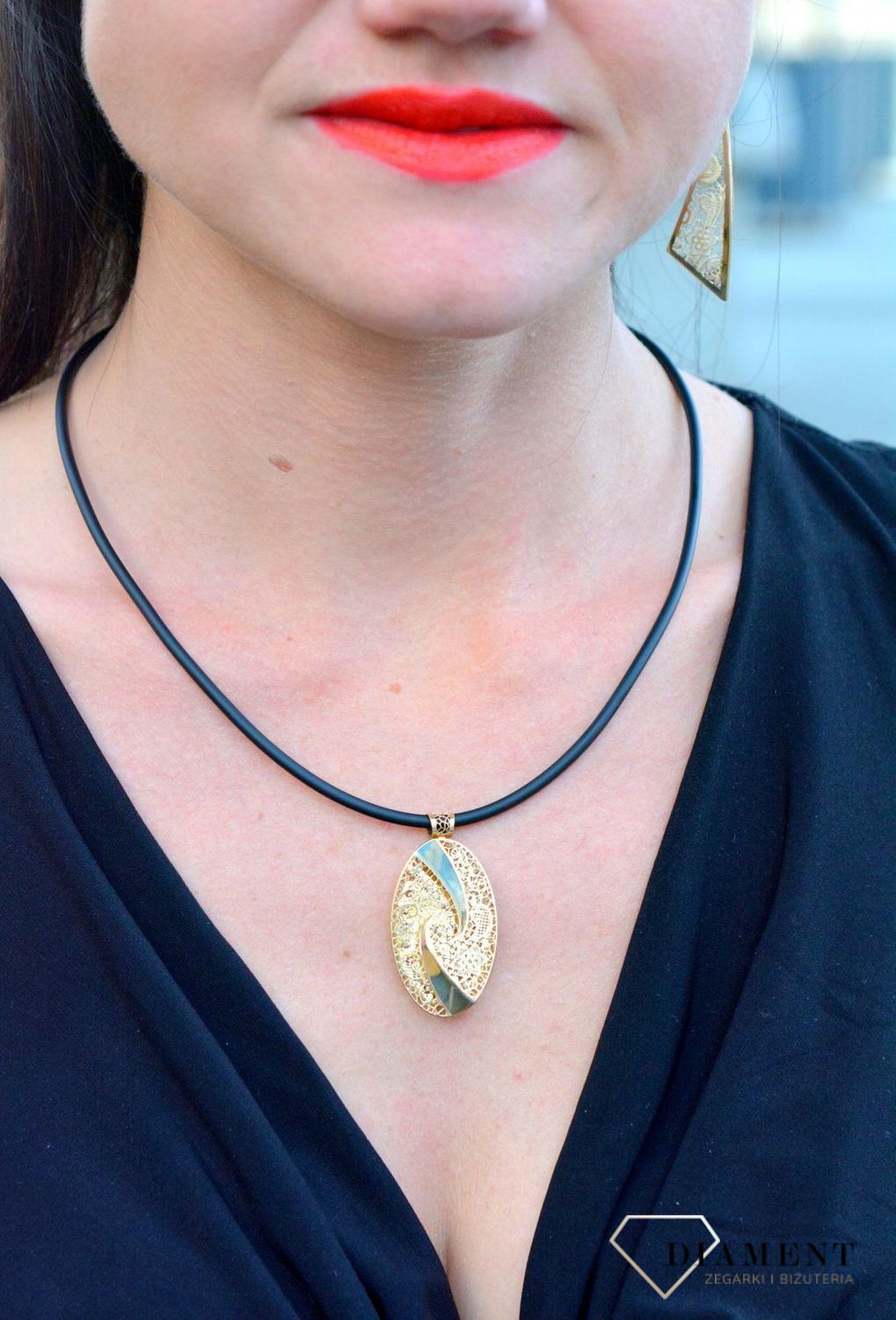 Złota zawieszka duża z ażurowym wzorem złota DIA-ZAW-4305-585.jpg