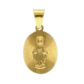 Złota zawieszka owalny grawerowany medalik z wizerunkiem DIA-ZAW-4365-585 (1).jpg