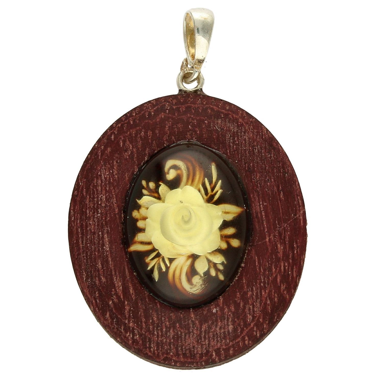 Drewniana zawieszka ozdobiona bursztynem DIA-ZAW-4536-925.jpg