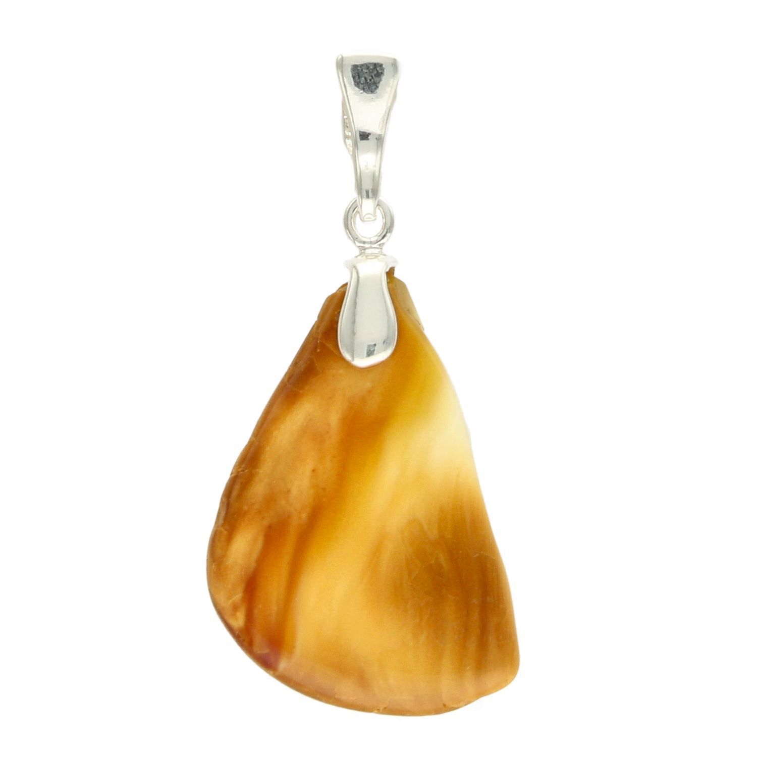 Zawieszka bursztyn w pięknej kolorystyce ze srebrną zawieszką DIA-ZAW-4542-925.jpg