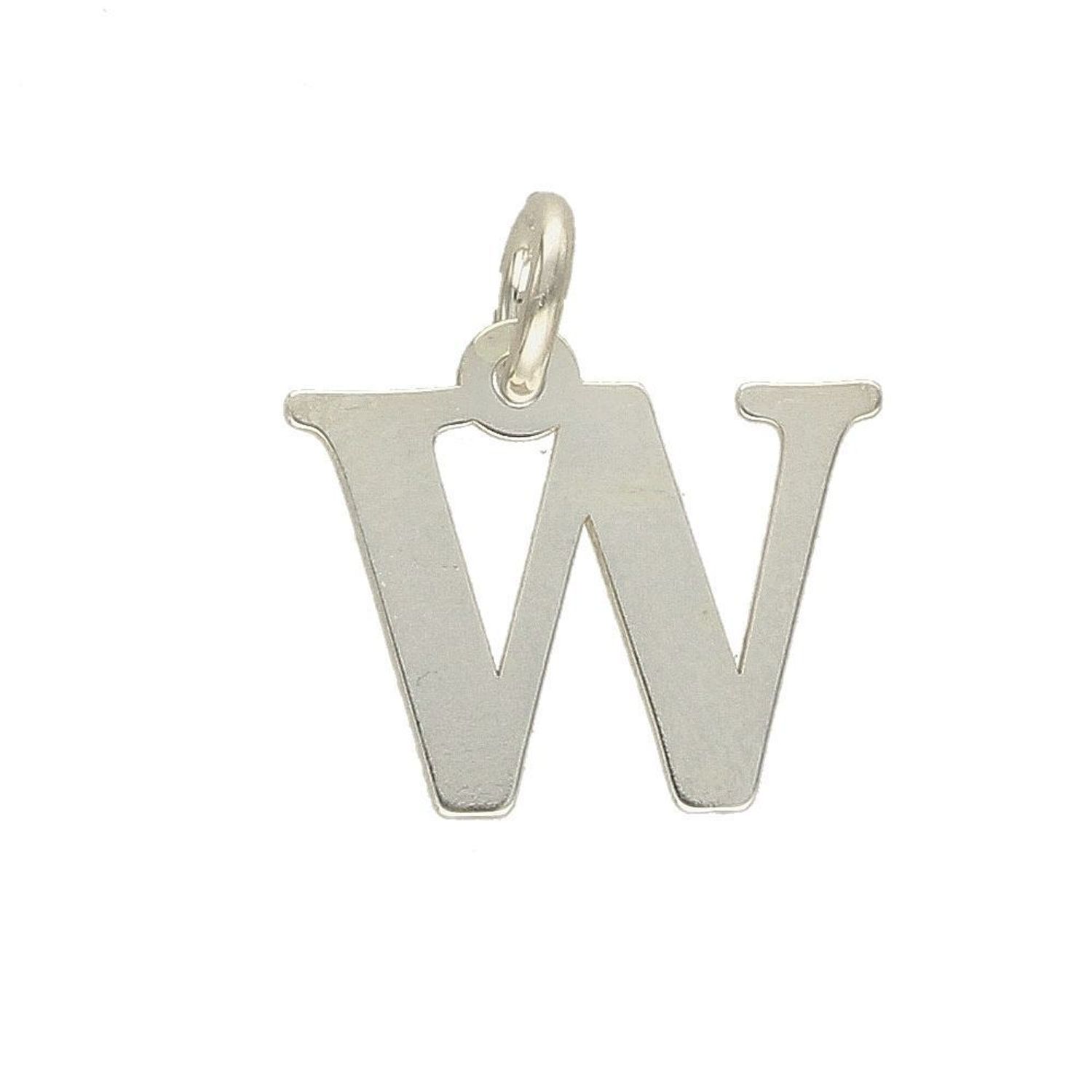 Srebrna zawieszka literka W 1 cm, 925 DIA-ZAW-4611W-925.jpg