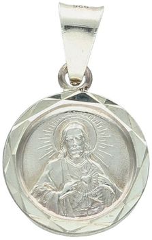 Srebrny medalik z Jezusem DIA-ZAW-4626-925. Medalik z wizerunkiem Jezusa Chrystusa wykonany z najwyższej próby srebra 925. Zawieszka w kształcie koła z możliwością wygrawerowania.1.jpg