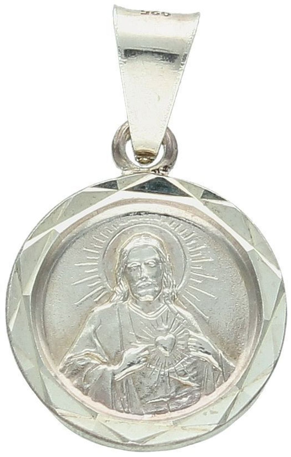 Srebrny medalik z Jezusem DIA-ZAW-4626-925. Medalik z wizerunkiem Jezusa Chrystusa wykonany z najwyższej próby srebra 925. Zawieszka w kształcie koła z możliwością wygrawerowania.1.jpg