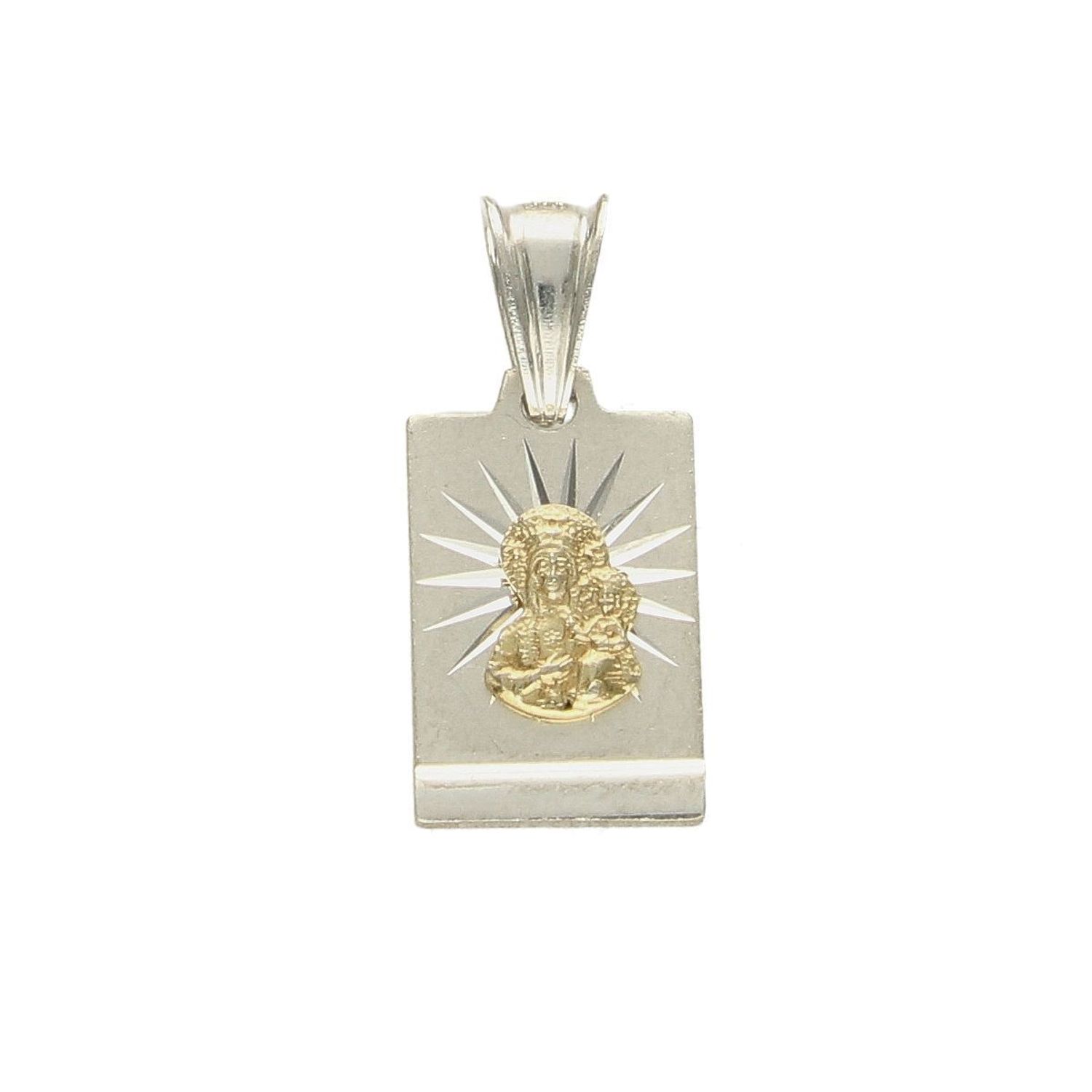 Srebrna zawieszka medalik złoty wizerunek DIA-ZAW-4629-925.jpg